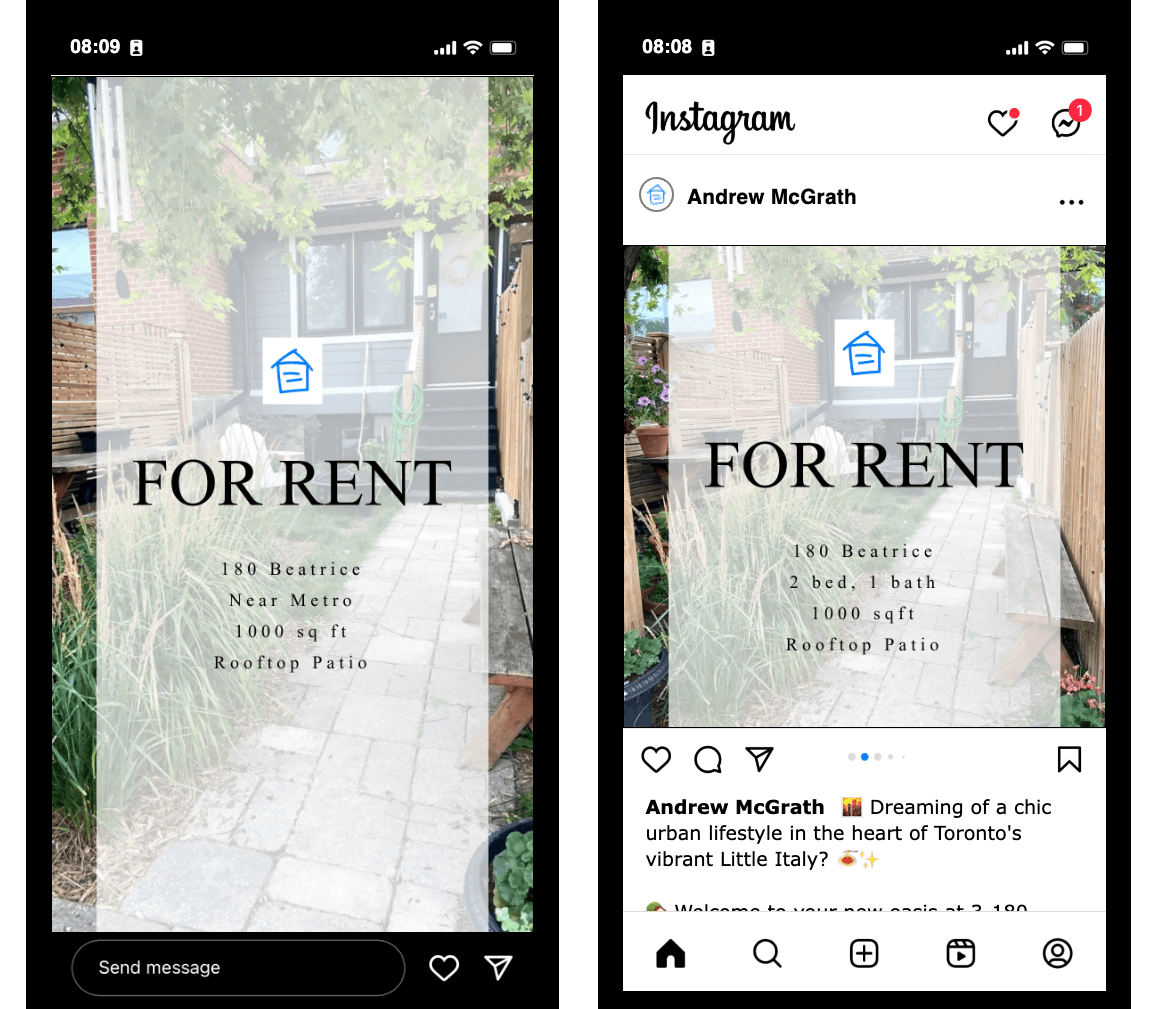 Social Posts and Stories