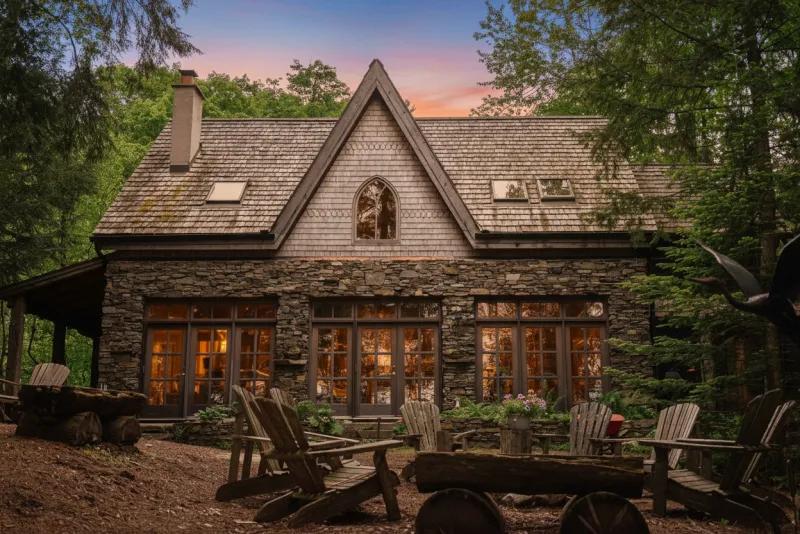 The same property converted into a twilight photo by ListingAI