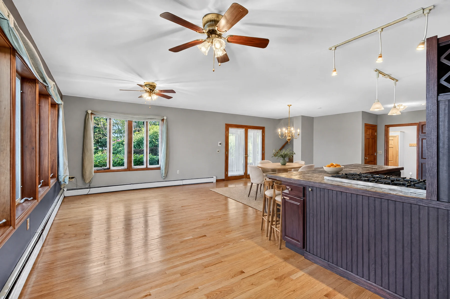 Kitchen, matching view, staged with ListingAI Precision Fast
