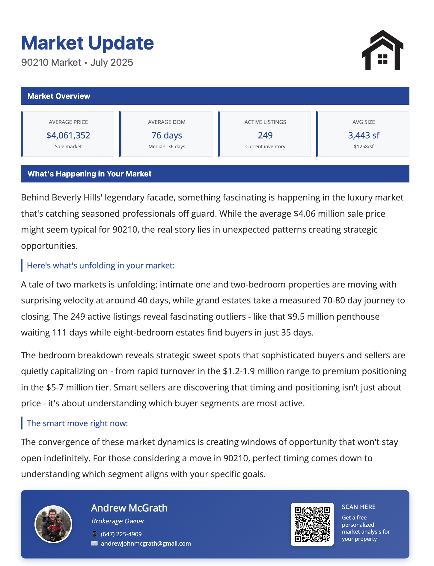 Market Report Page 1 - Market Overview